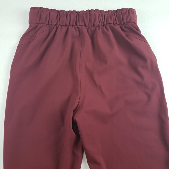 Lululemon Keep Moving 7/8 Pant Womens 6 Burgundy Pull On Casual Luxtreme Ankle - Picture 9 of 14